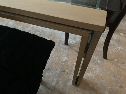 Ligne roset eaton - roset, walnut/glass