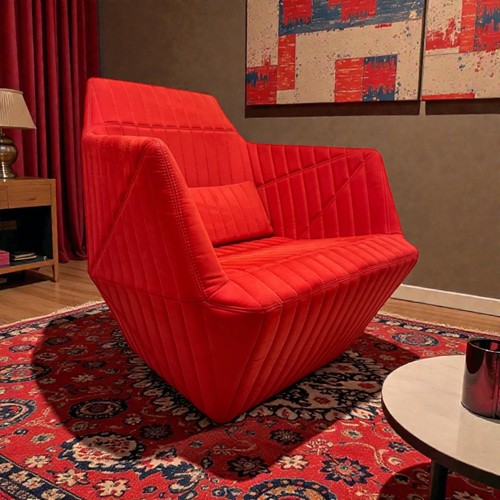 Armchair chair ligne - armchair, red